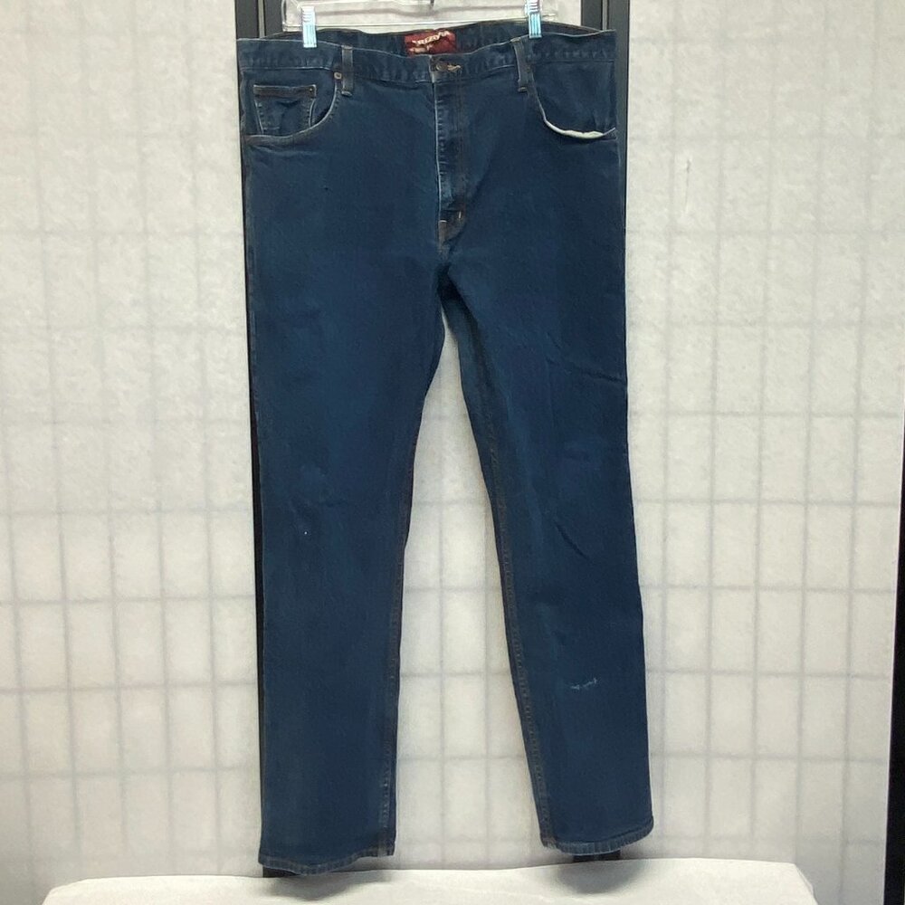 Arizona Jeans Co Mid Rise Slim Straight Denim Jeans Dark Wash 40x32